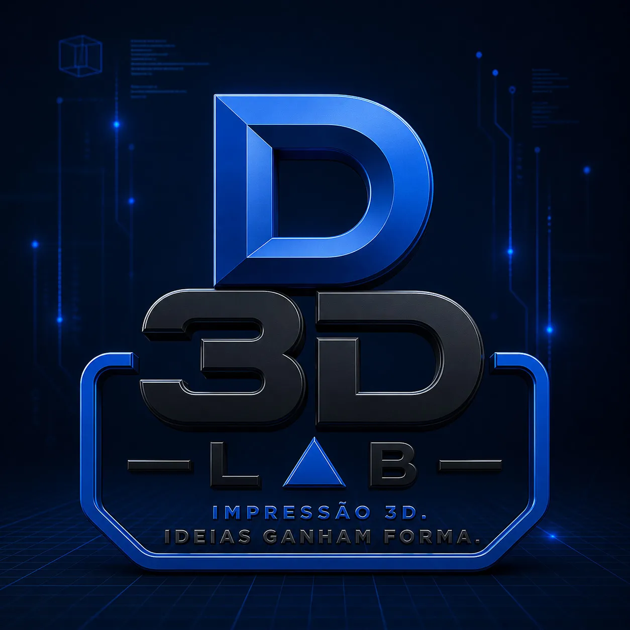 Impressora 3D D3D Lab em operação